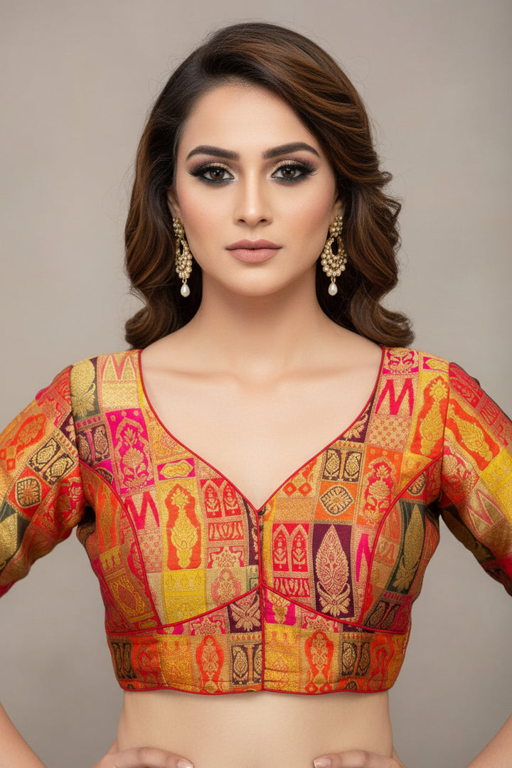 Heart Of Gold-Designer Blouse