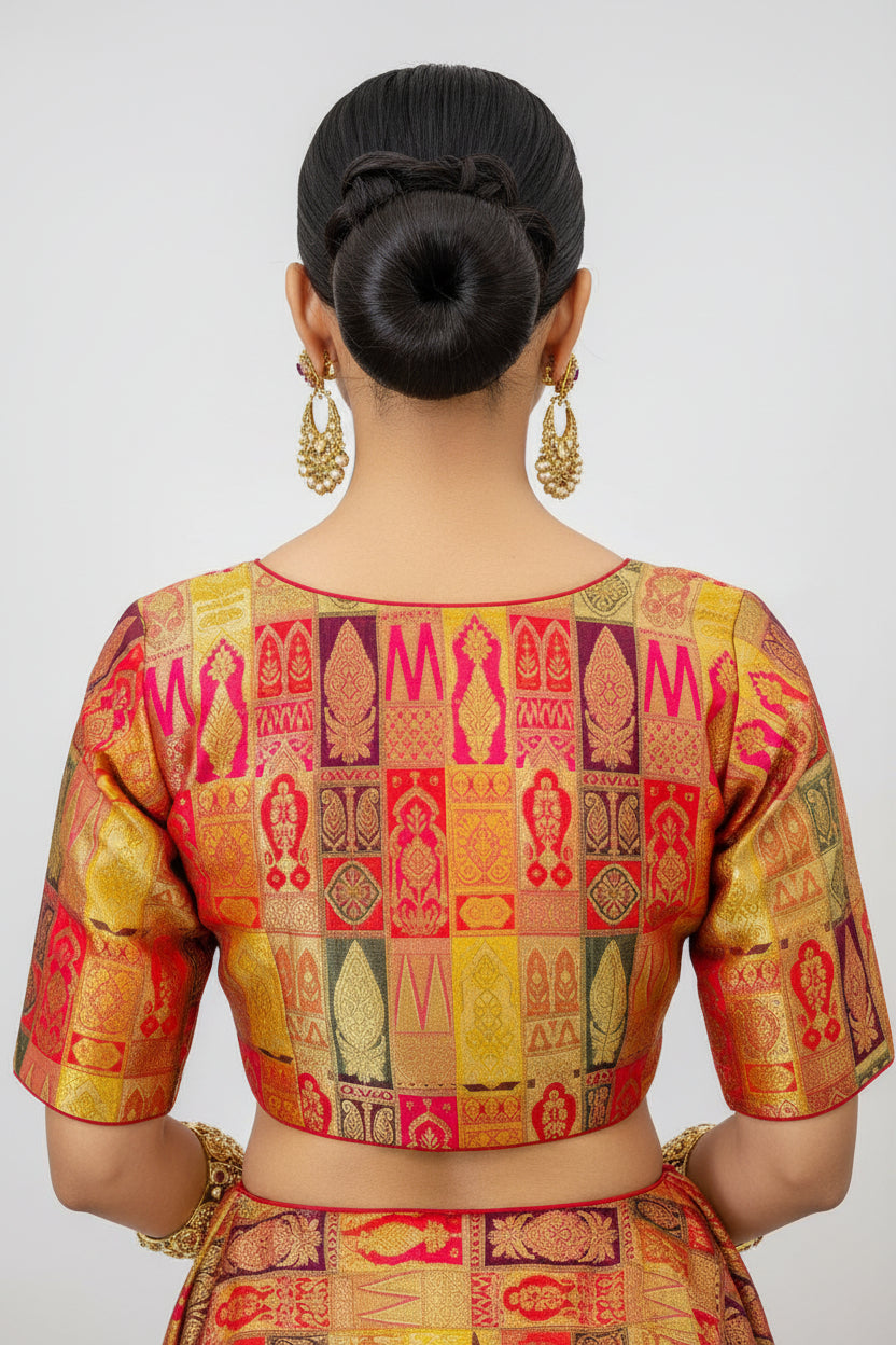 Heart Of Gold-Designer Blouse