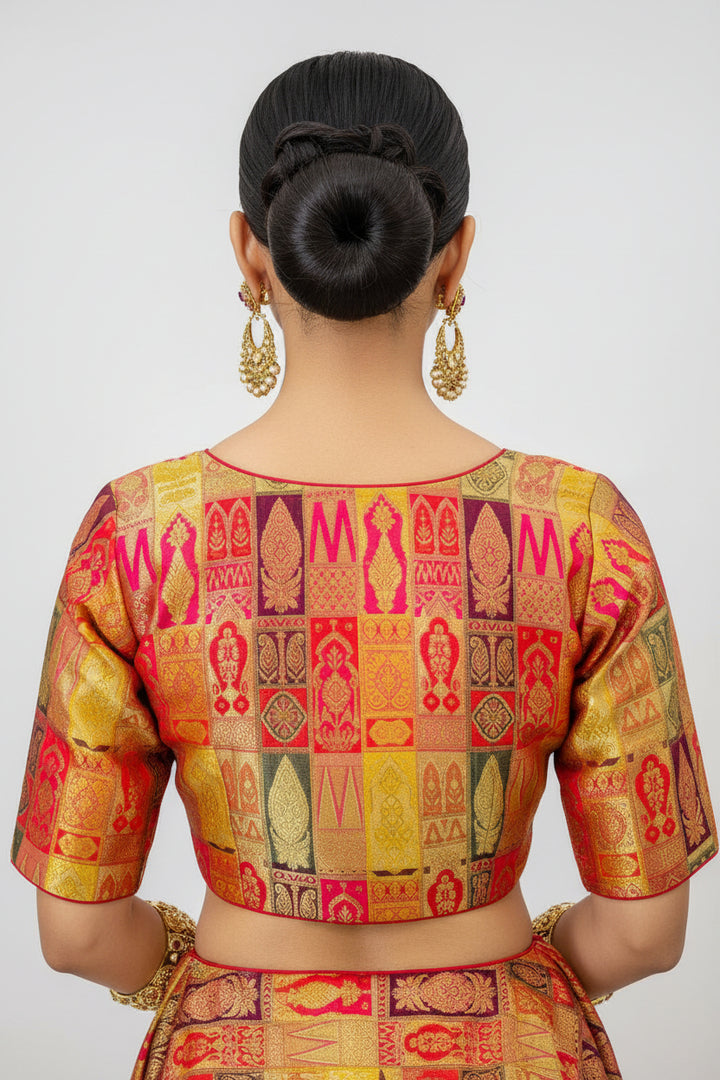 Heart Of Gold-Designer Blouse