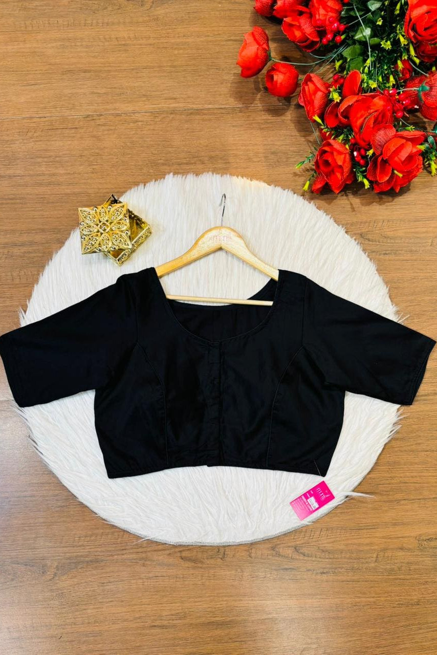 Single And Solid Color Fancy Designer Blouse
