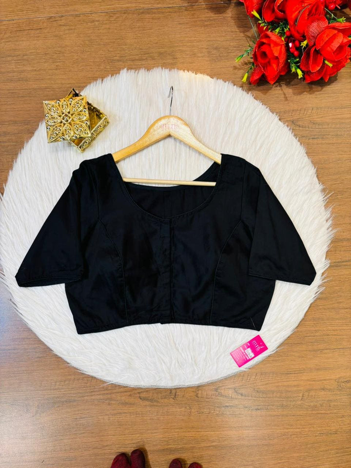 Single And Solid Color Fancy Designer Blouse