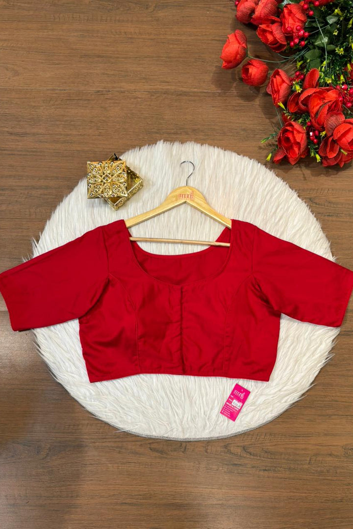 Single And Solid Color Fancy Designer Blouse