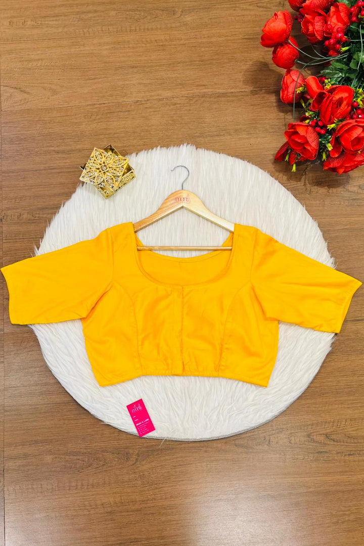 Single And Solid Color Fancy Designer Blouse