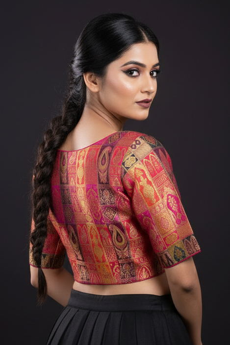 Heart Of Gold-Designer Blouse