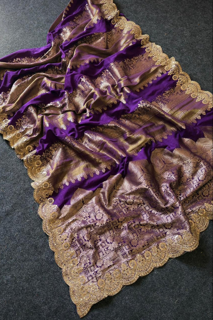 Flight Of Radiance Tissue Paithani Silk Saree