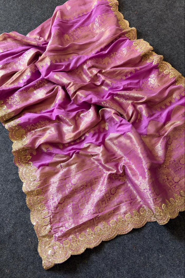 Flight Of Radiance Tissue Paithani Silk Saree