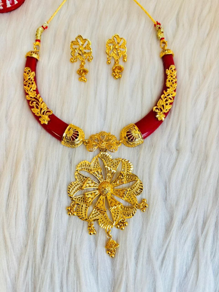 Blessing-Gold Plated Necklace Set(Combo-2)