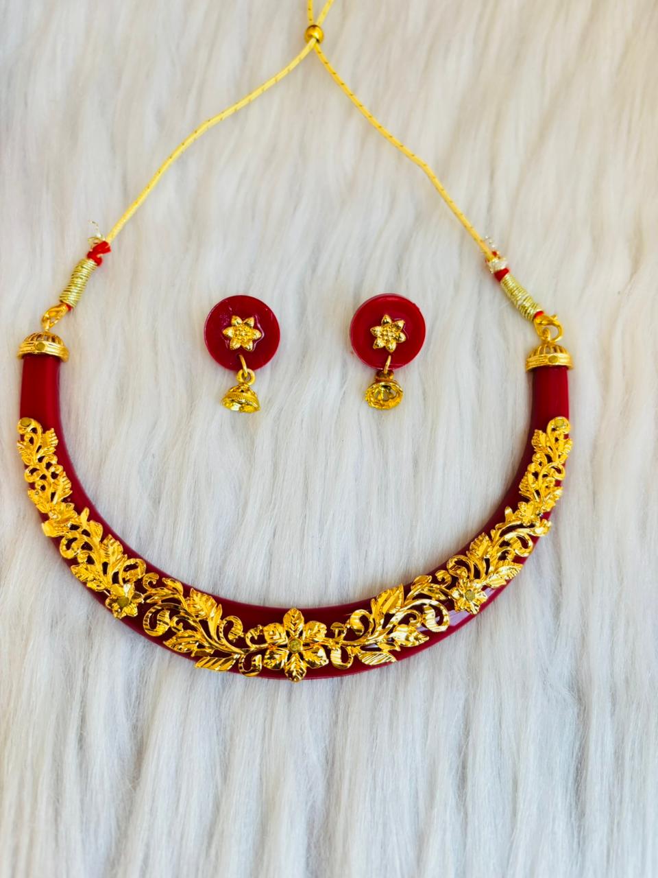 Shubho Sokal-Trending Necklace Set(The Sacred Day)