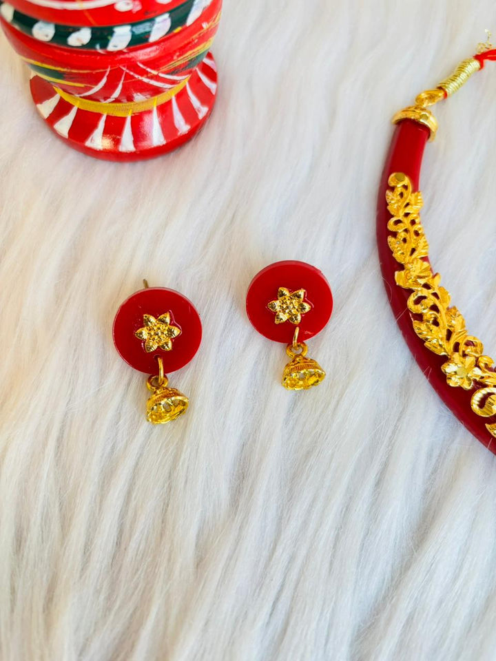 Shubho Sokal-Trending Necklace Set(The Sacred Day)