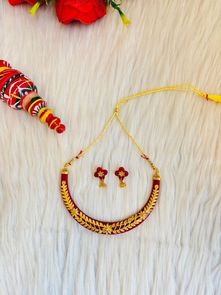 Shubho Sokal-Trending Necklace Set(The Sacred Day)