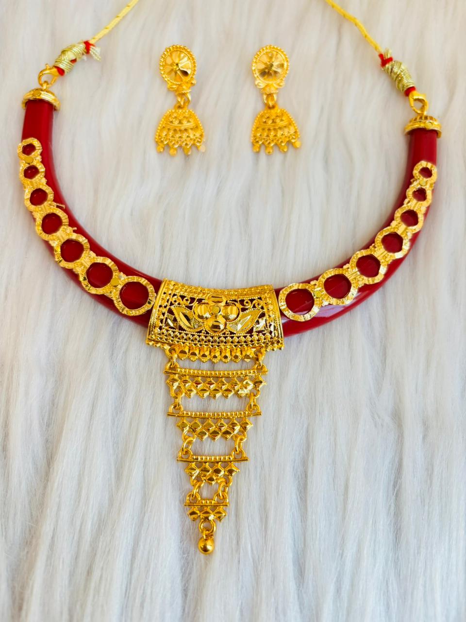 Shubho Sokal-Trending Necklace Set(The Sacred Day)