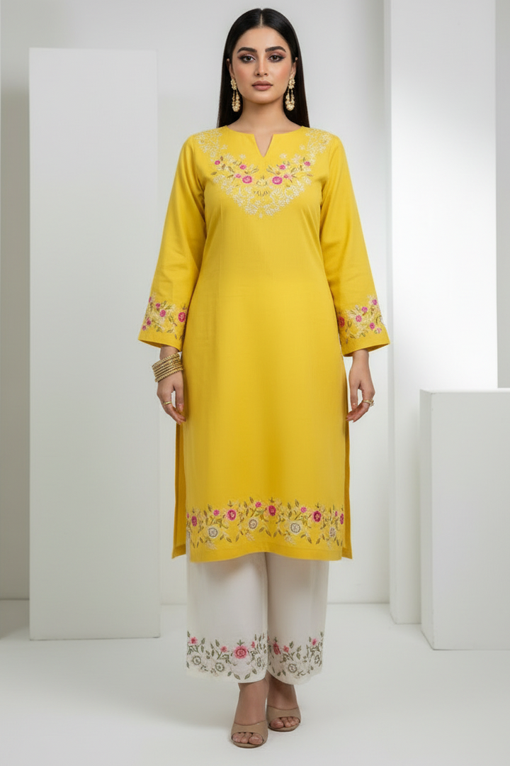 Yellow Shades Cotton Coord Set