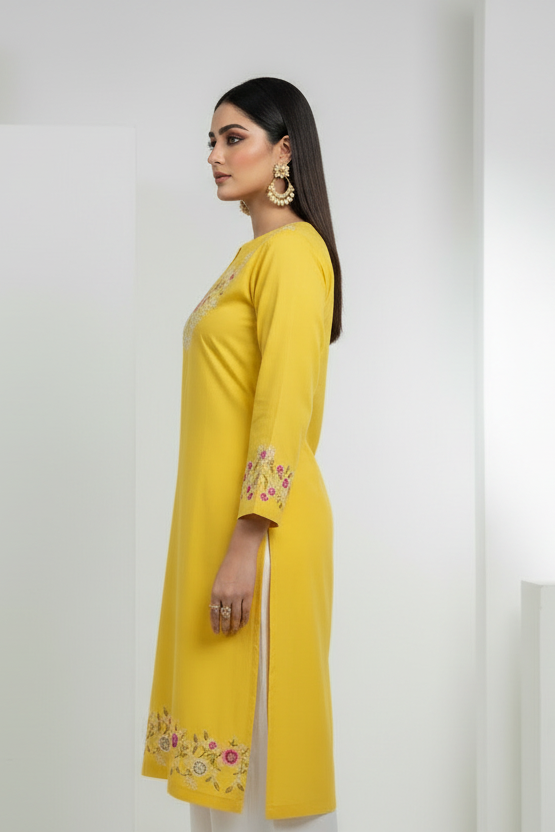 Yellow Shades Cotton Coord Set