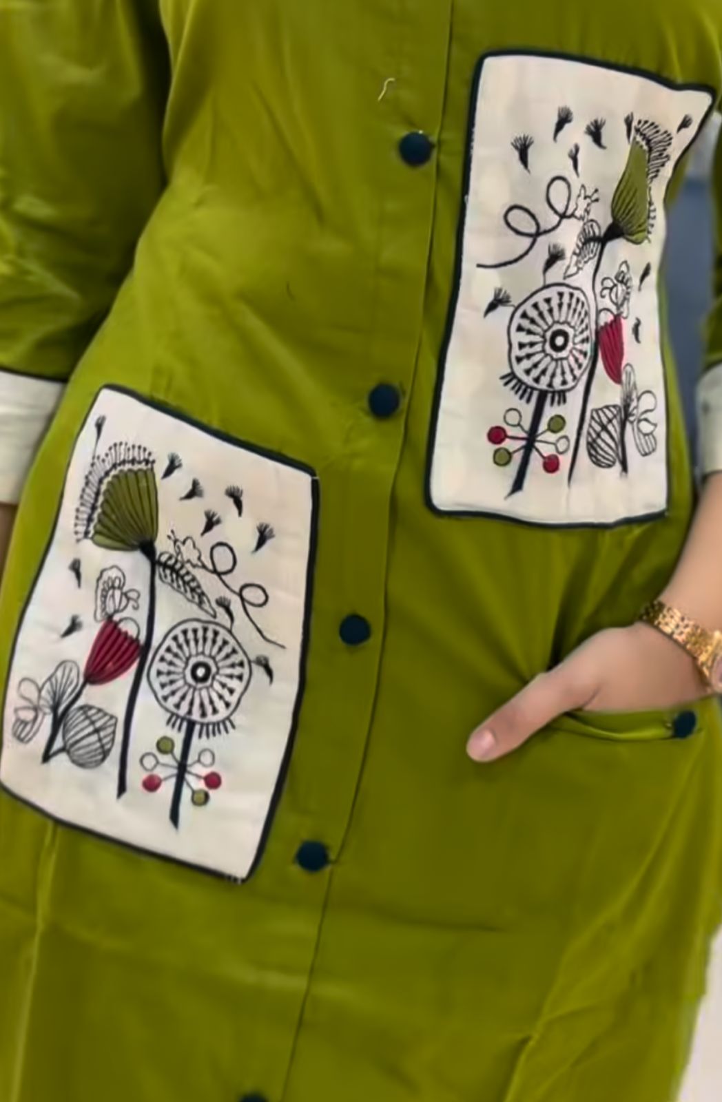 Season's Touch Embroidery Cotton Coord Set