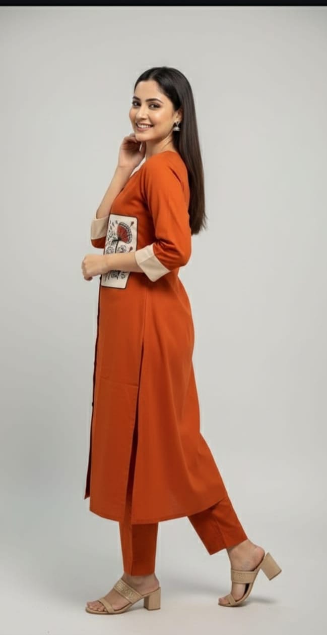 Season's Touch Embroidery Cotton Coord Set