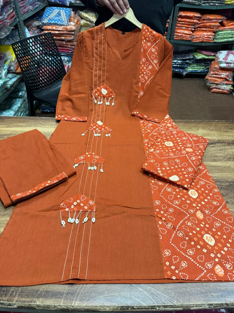 Evening of Shiuli Cotton Kurti Set
