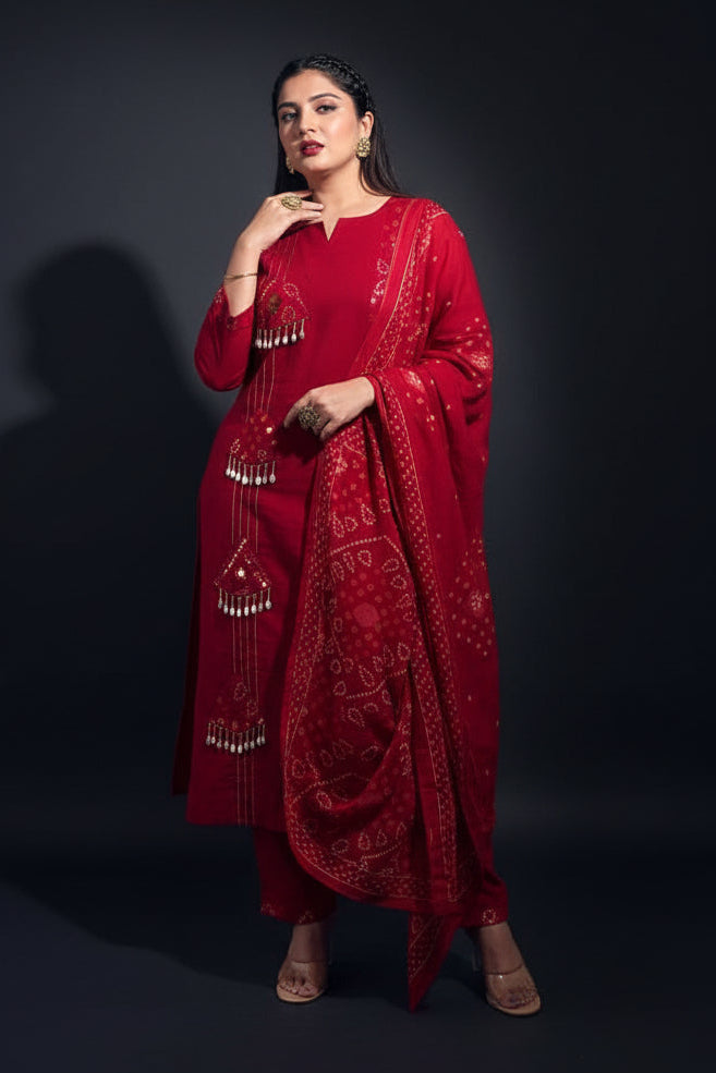 Evening of Shiuli Cotton Kurti Set