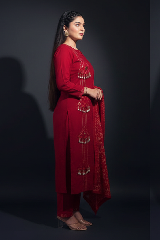 Evening of Shiuli Cotton Kurti Set