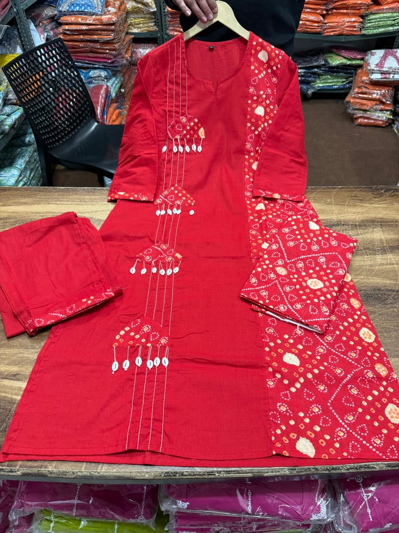 Evening of Shiuli Cotton Kurti Set