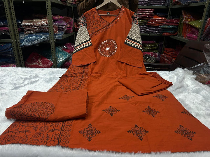 Garland of Spring Cotton Kurti Set