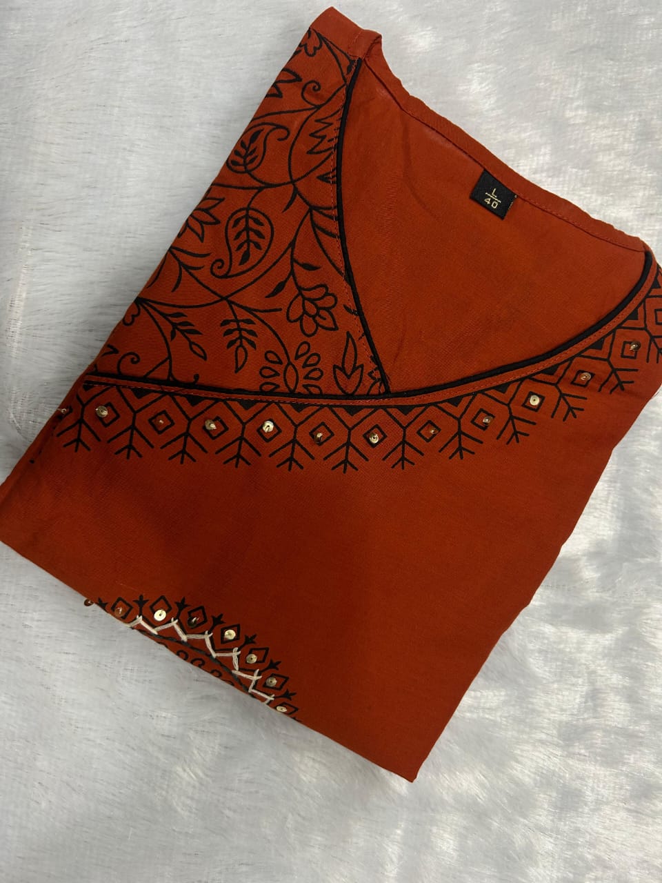 Garland of Spring Cotton Kurti Set