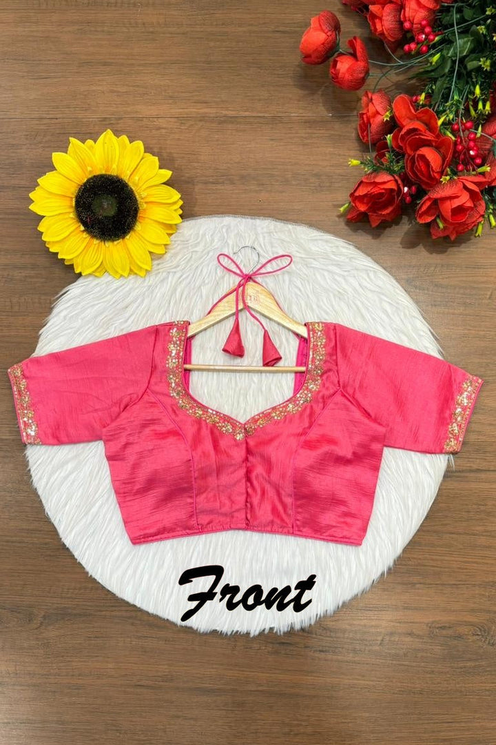 Florea Designer Vichitra Silk Blouse