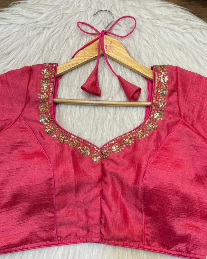 Florea Designer Vichitra Silk Blouse