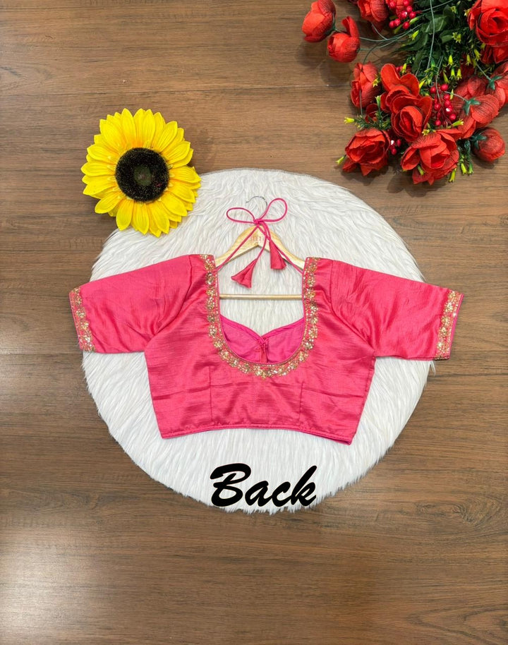 Florea Designer Vichitra Silk Blouse