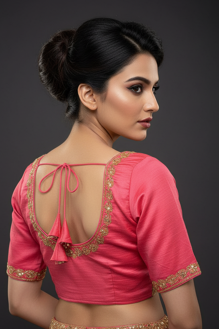 Florea Designer Vichitra Silk Blouse