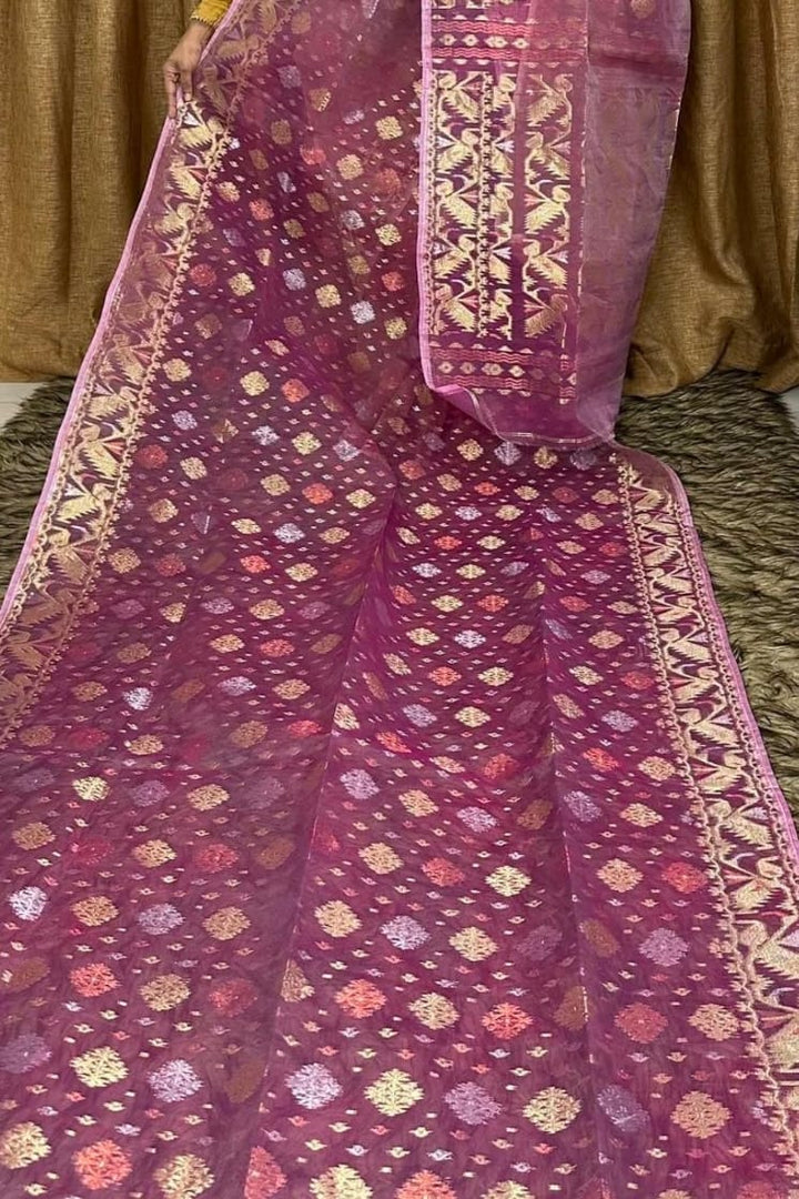Debottama Dhakai Jamdani Saree