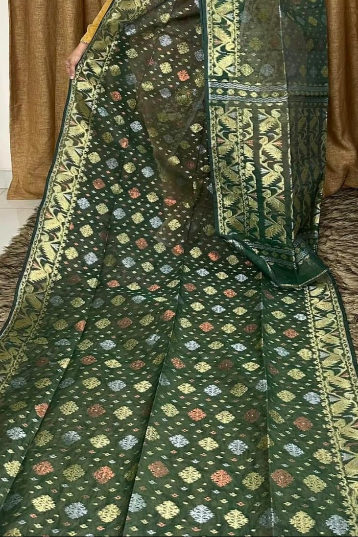 Debottama Dhakai Jamdani Saree