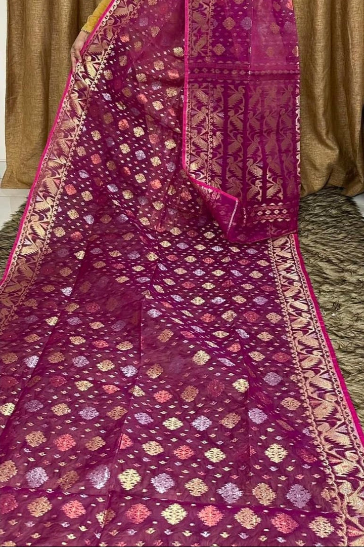 Debottama Dhakai Jamdani Saree