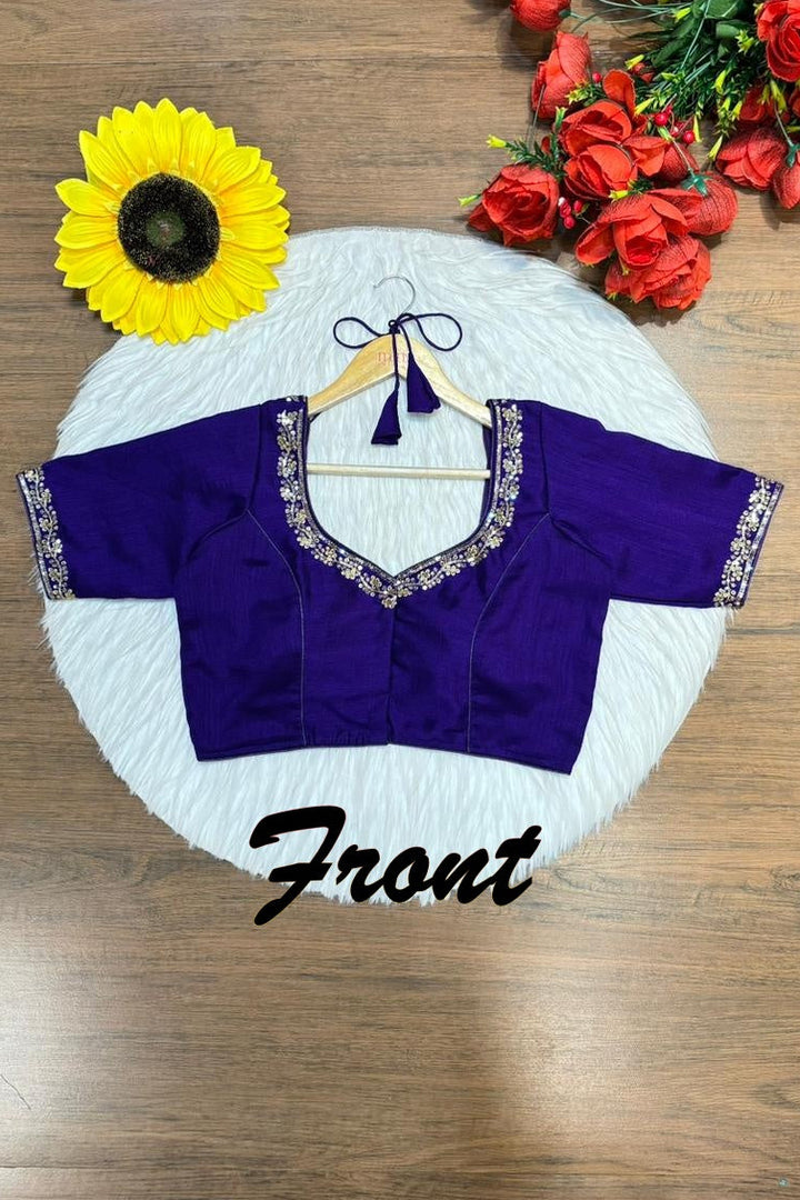 Florea Designer Vichitra Silk Blouse