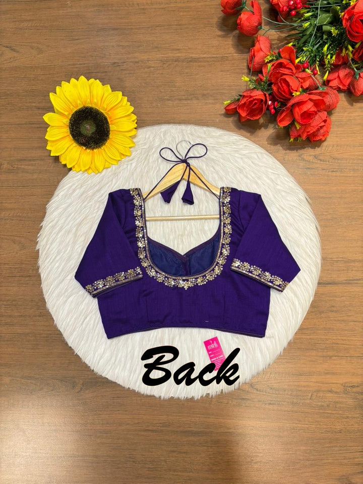 Florea Designer Vichitra Silk Blouse