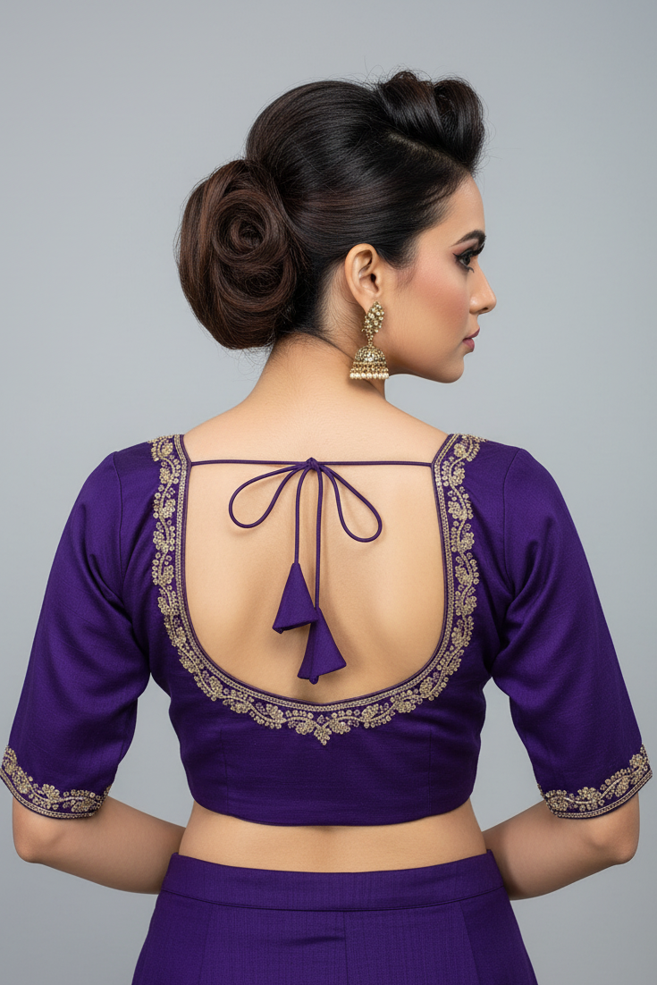 Florea Designer Vichitra Silk Blouse