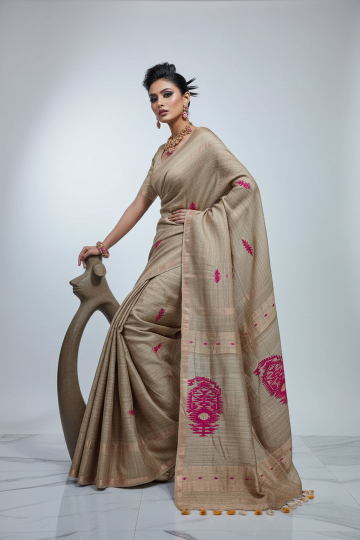 Alo Andharer Golpo Banarasi Matka Silk Saree