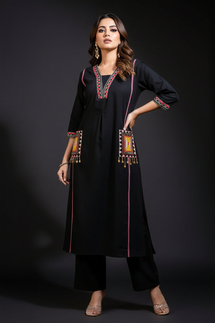 A Dreamy Evening Cotton Kurti Set
