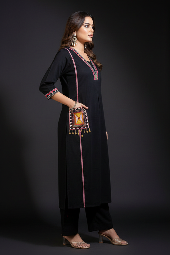 A Dreamy Evening Cotton Kurti Set