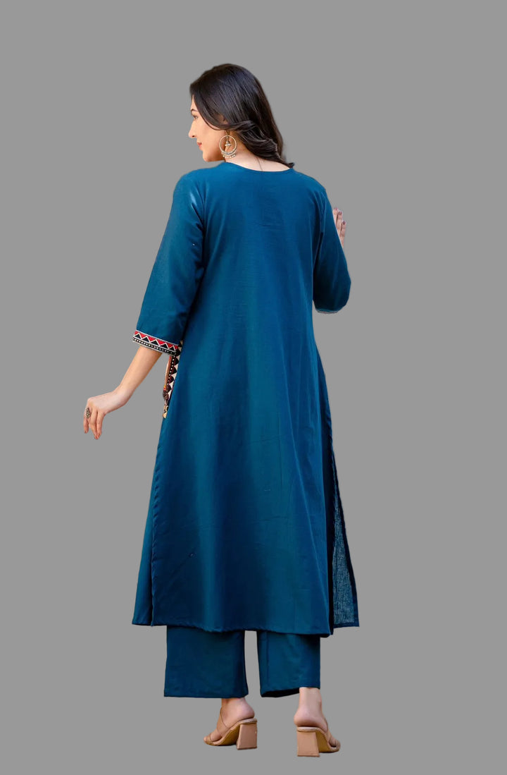 A Dreamy Evening Cotton Kurti Set