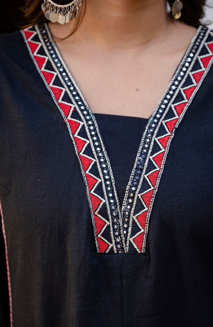 A Dreamy Evening Cotton Kurti Set