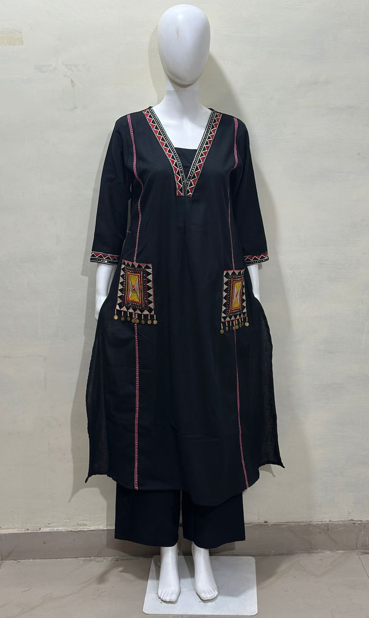 A Dreamy Evening Cotton Kurti Set