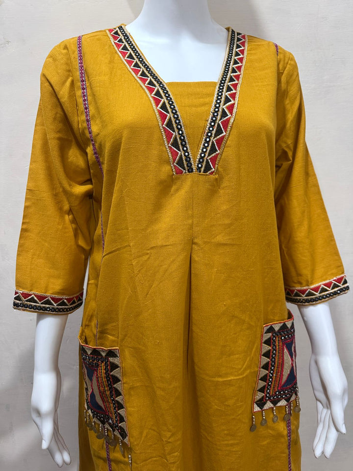 A Dreamy Evening Cotton Kurti Set