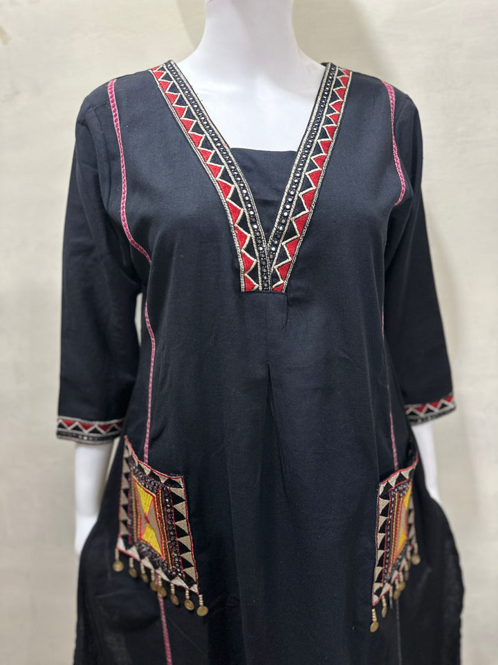 A Dreamy Evening Cotton Kurti Set