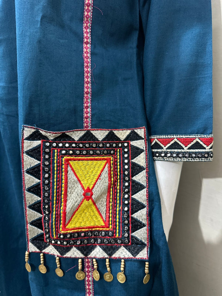 A Dreamy Evening Cotton Kurti Set