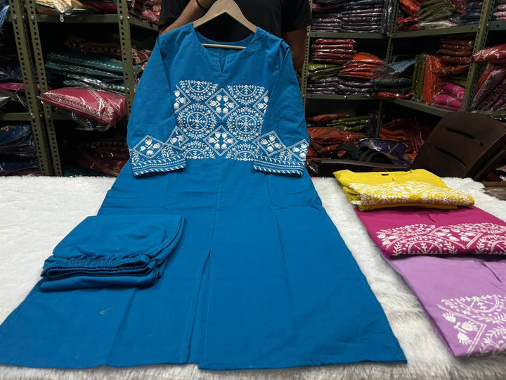 Painting Soul Designer Cotton Kurti Set