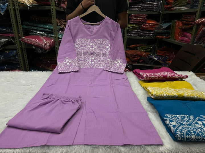 Painting Soul Designer Cotton Kurti Set