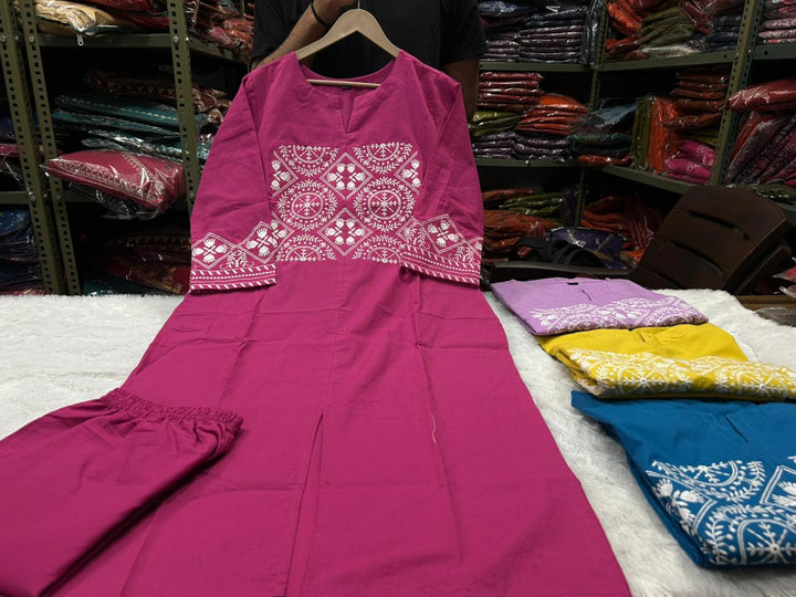 Painting Soul Designer Cotton Kurti Set