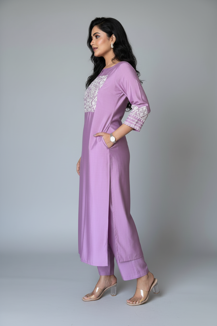 Painting Soul Designer Cotton Kurti Set