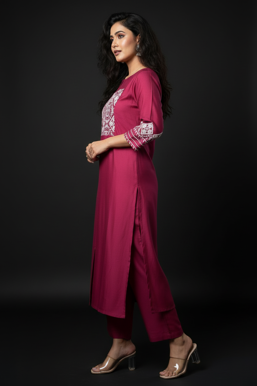 Painting Soul Designer Cotton Kurti Set