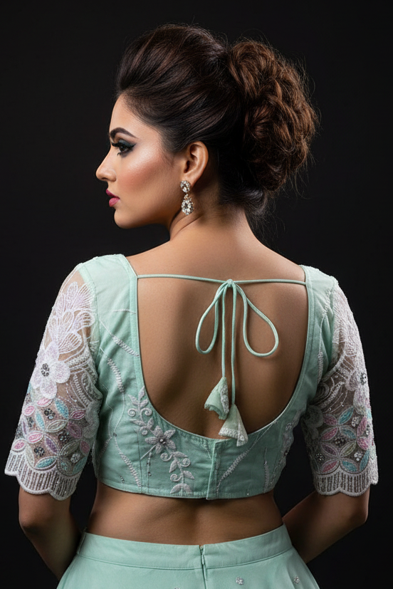 Too Perfect Designer Net Blouse